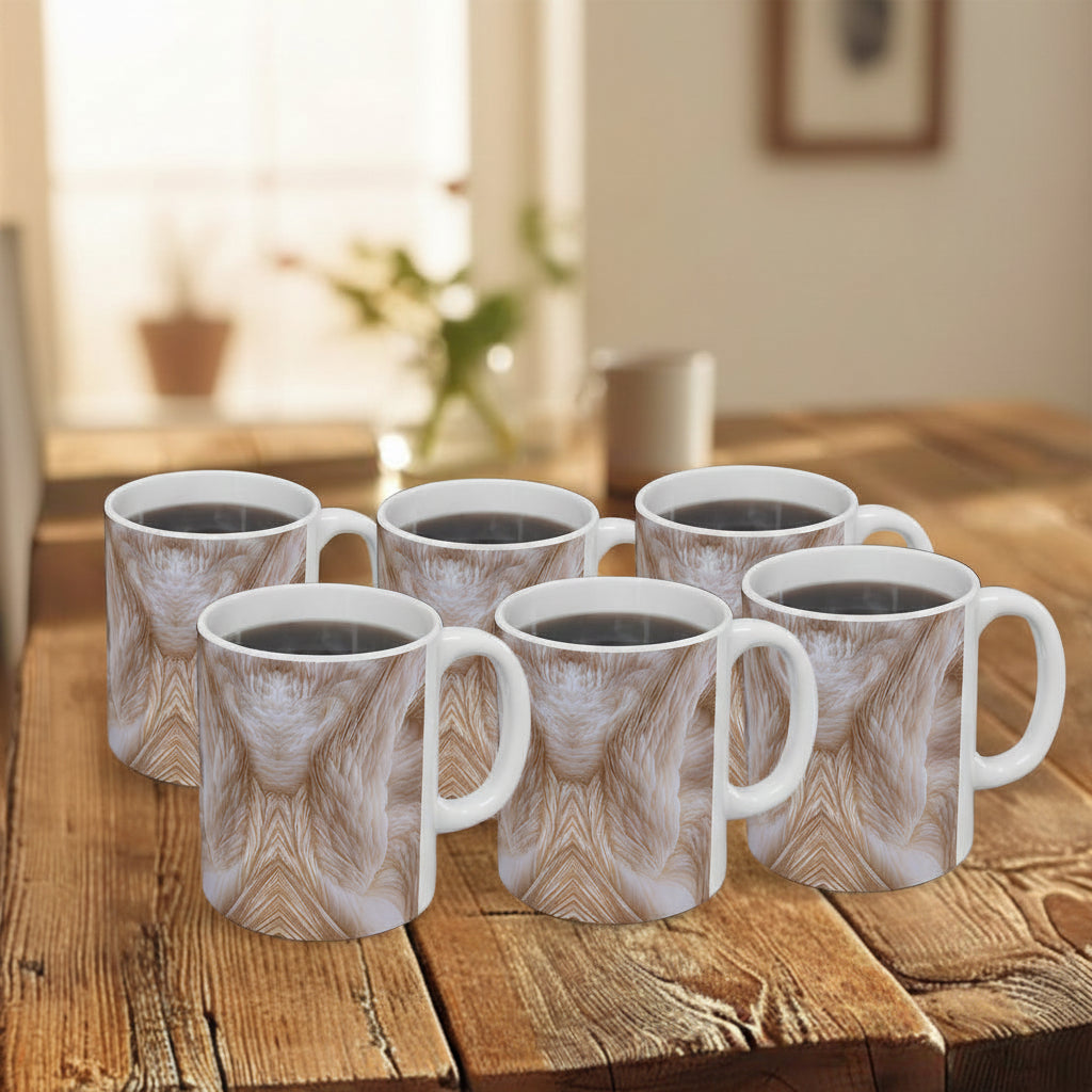 ANGEL WINGS: Set of 6 Fine Art Mugs