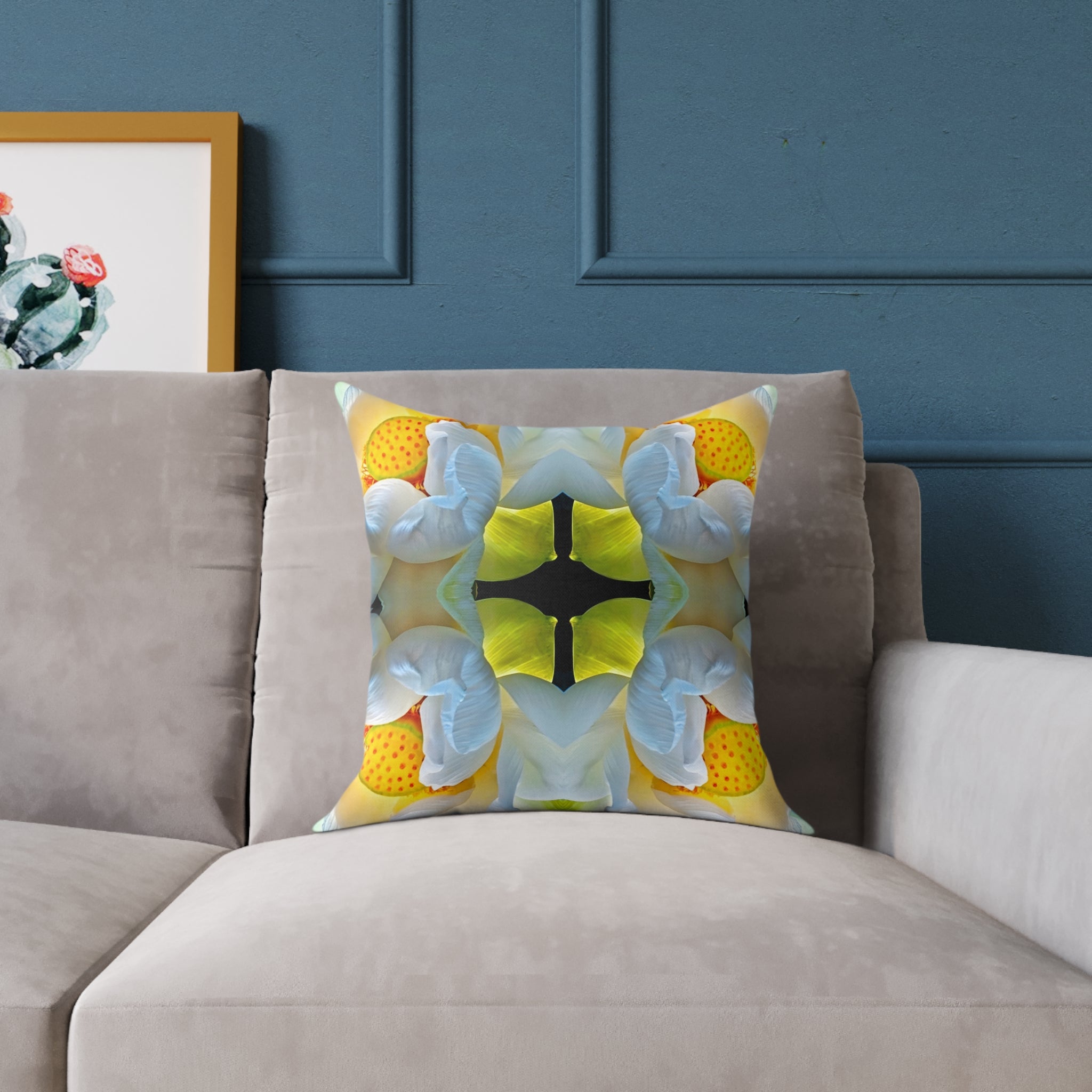 LOTUS: 4 Fine Art Cushions 18x18"