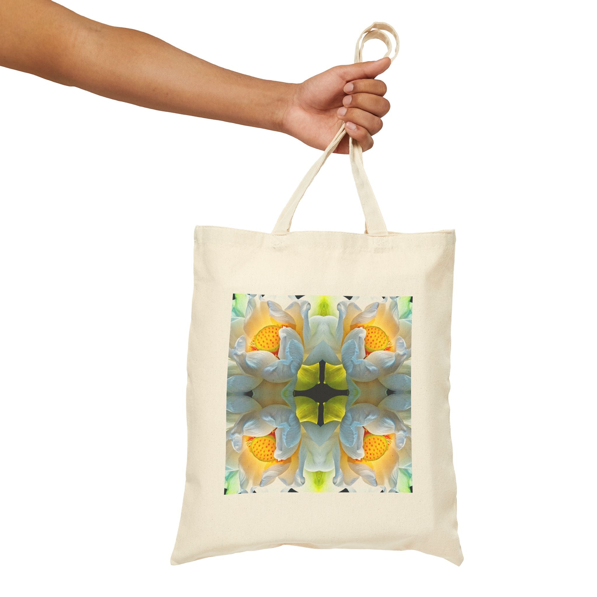 LOTUS: Cotton Canvas Tote Bag