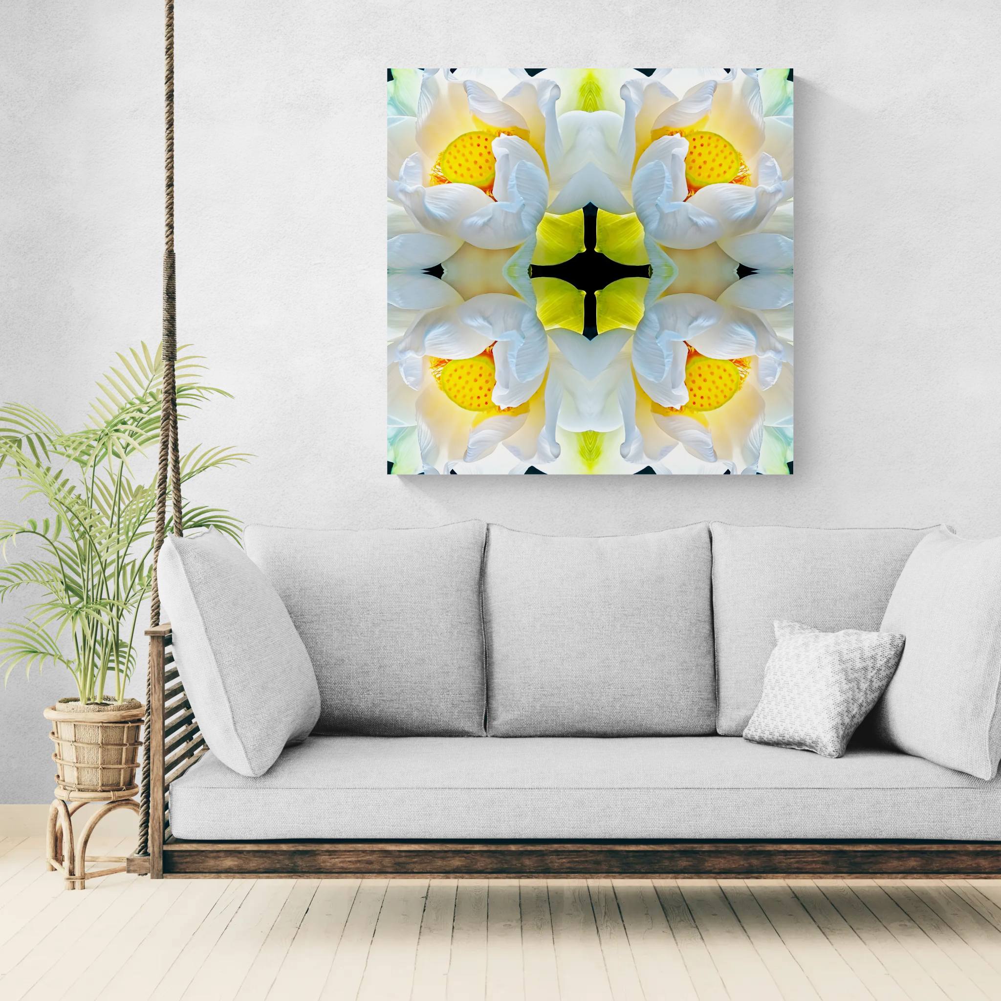 LOTUS: Metal Print 40x40"
