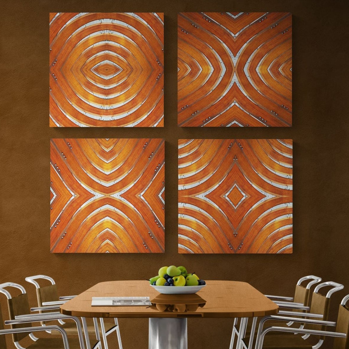 ARCHES: 4 Distinct Fine Art Metal Prints 36x36"