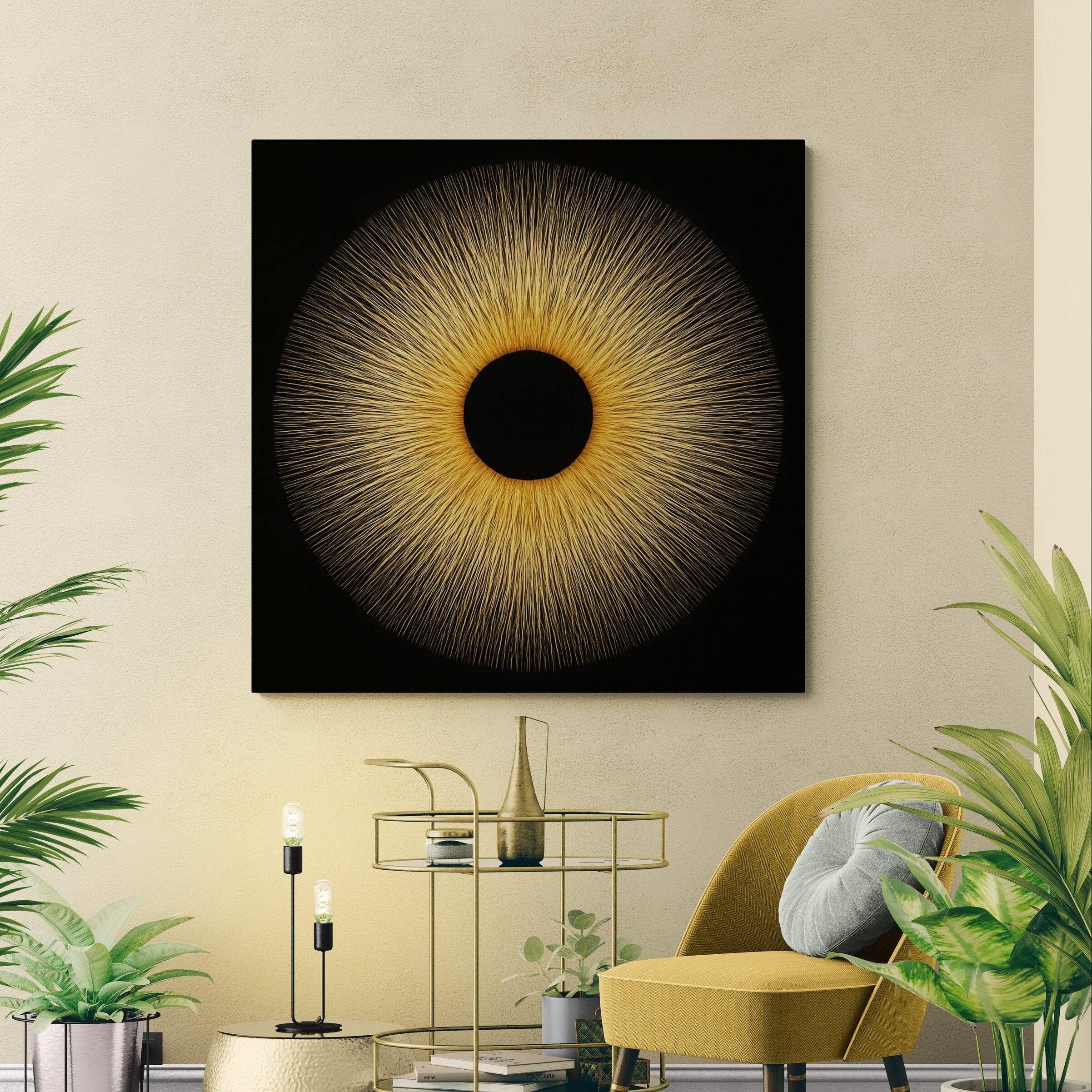SUN EYE: Metal Print 40x40"