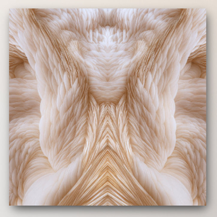 ANGEL WINGS: Metal Print 40x40"