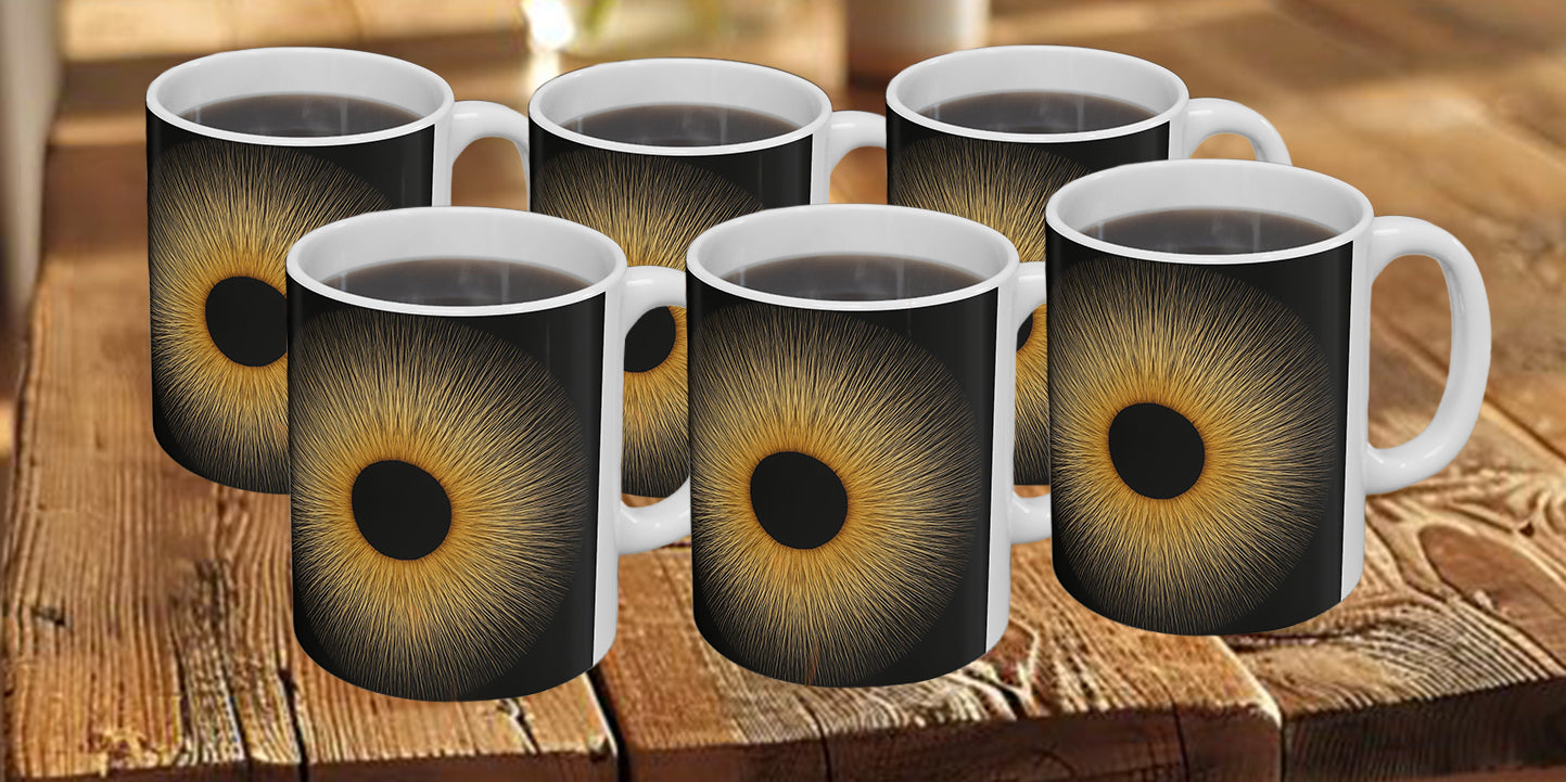 SUN EYE: Set of 6 Fine Art Mugs