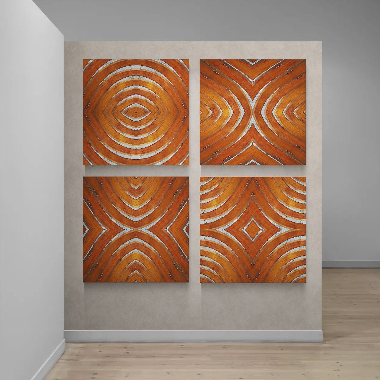 ARCHES: 4 Distinct Fine Art Metal Prints 36x36"