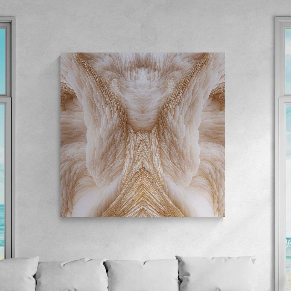 ANGEL WINGS: Wood Print 30x30"