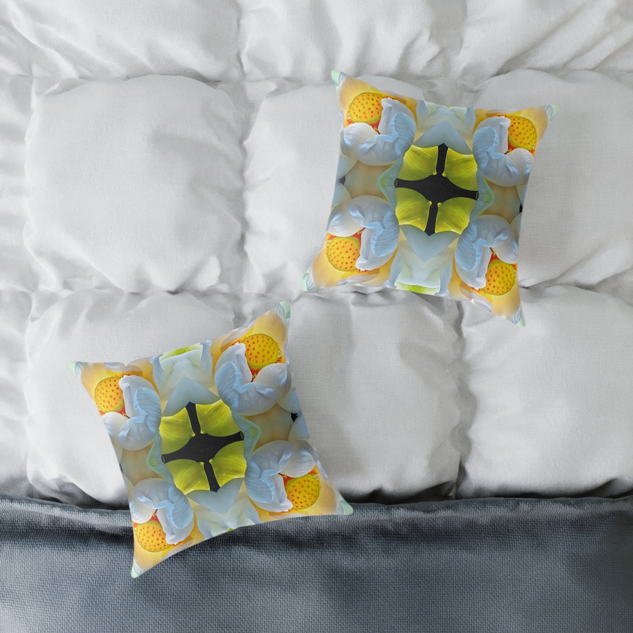 LOTUS: 4 Fine Art Cushions 18x18"