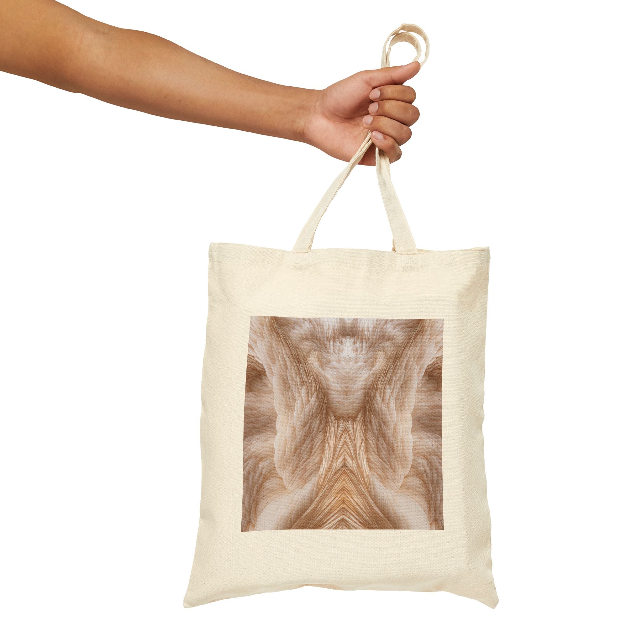 ANGEL WINGS: Cotton Canvas Tote Bag