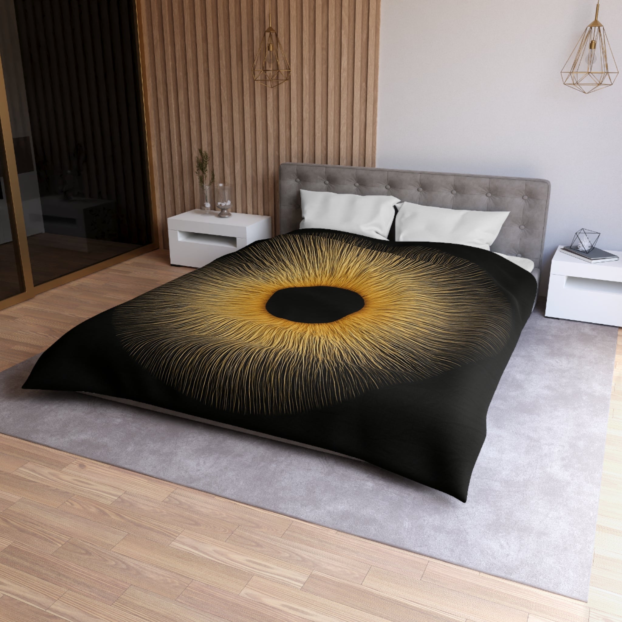 SUN EYE: Premium Queen Duvet Cover