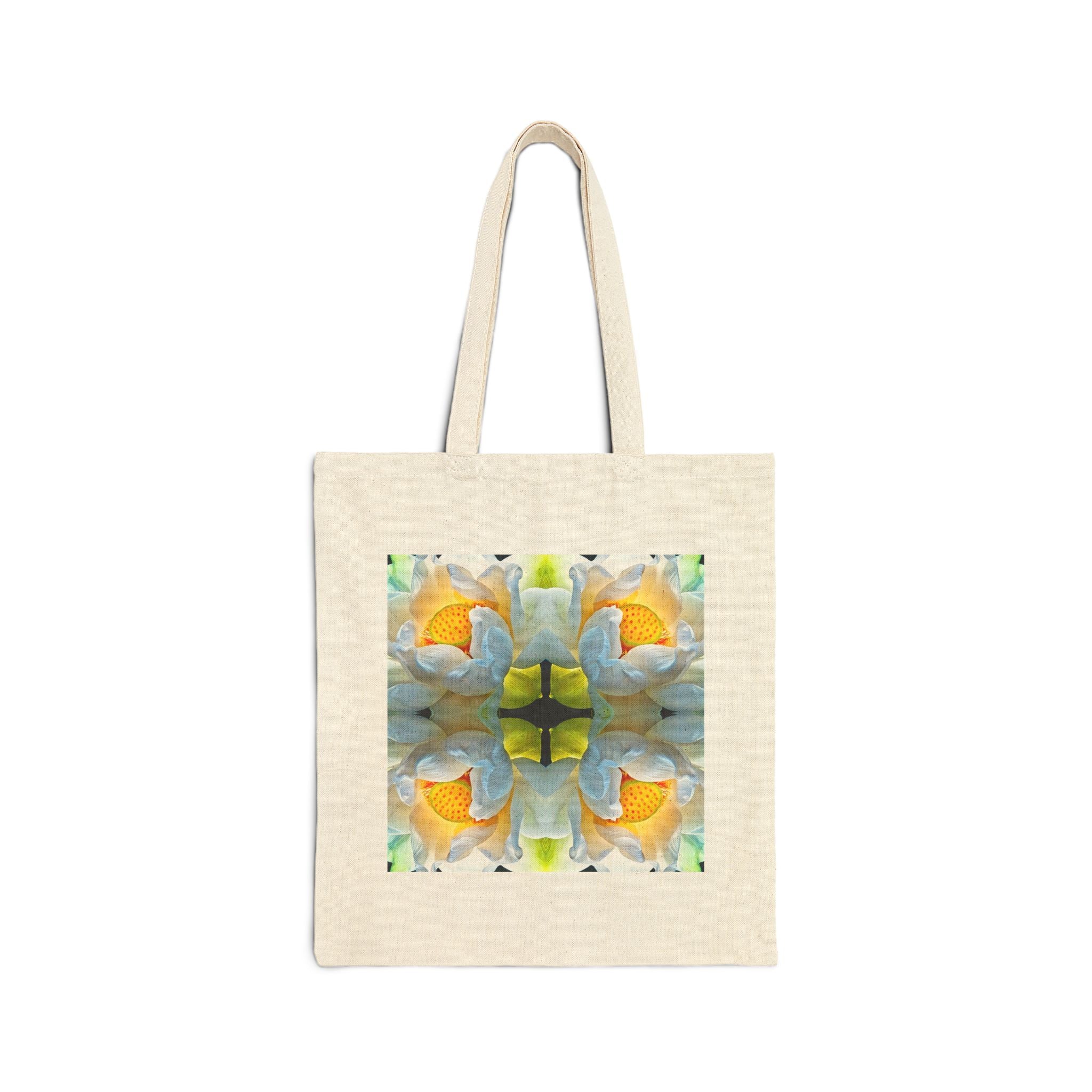LOTUS: Cotton Canvas Tote Bag